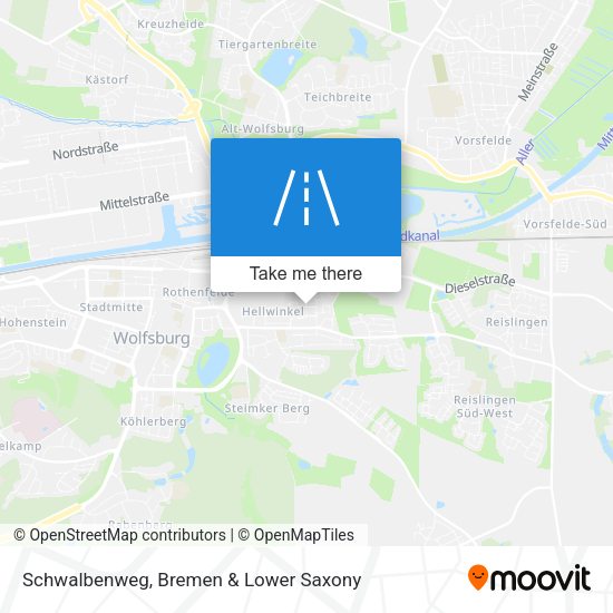 Schwalbenweg map