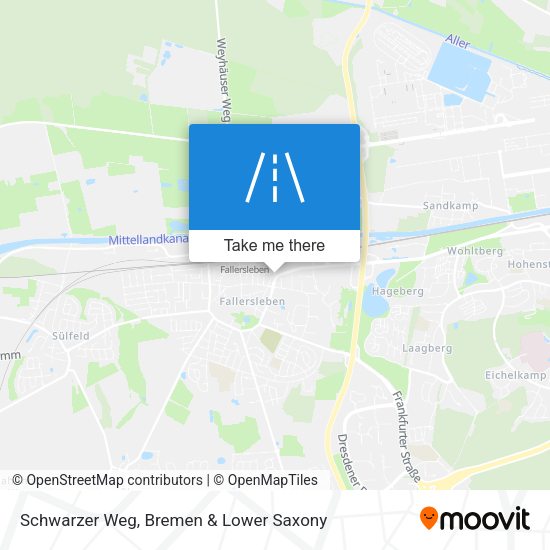 Schwarzer Weg map
