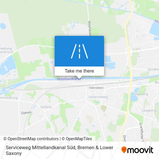 Serviceweg Mittellandkanal Süd map