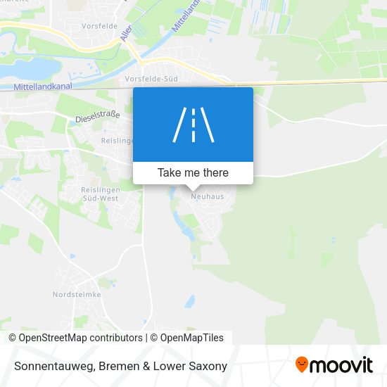 Sonnentauweg map
