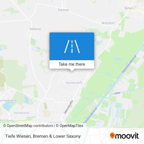 Tiefe Wiesen map