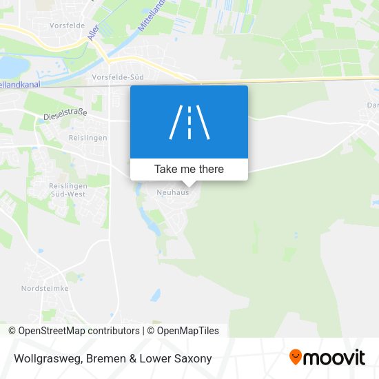 Wollgrasweg map