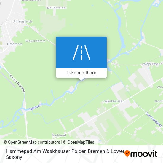 Hammepad Am Waakhauser Polder map