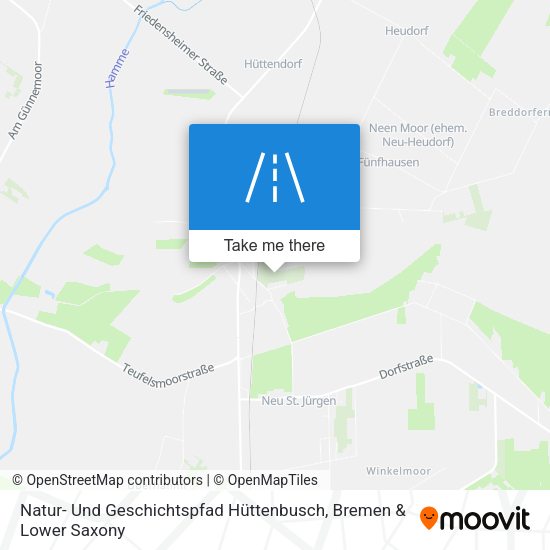 Natur- Und Geschichtspfad Hüttenbusch map