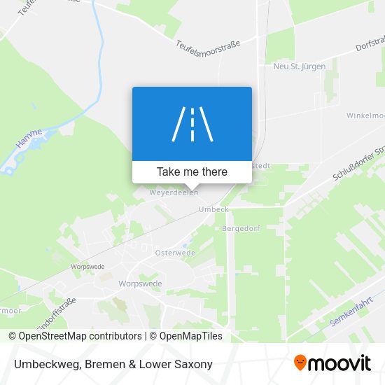 Umbeckweg map