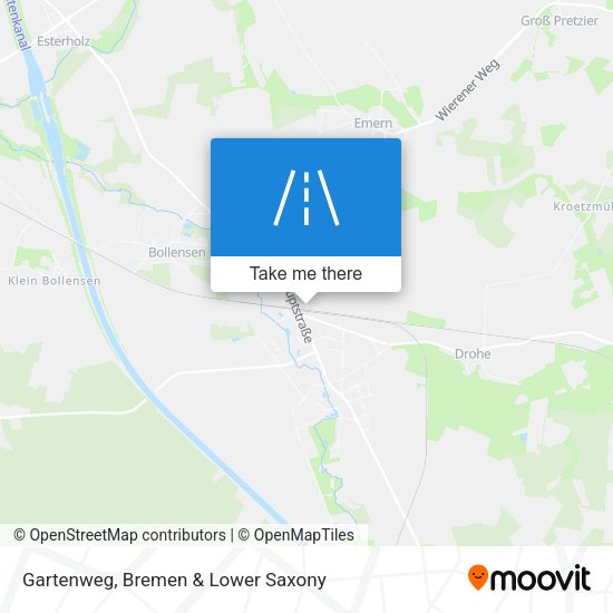 Gartenweg map