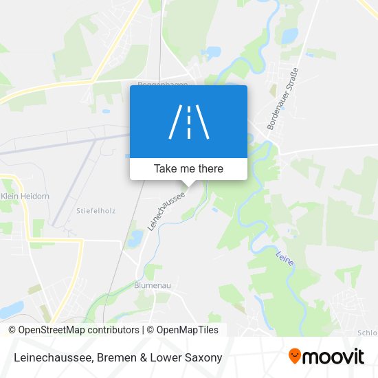 Leinechaussee map