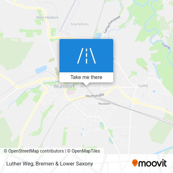 Luther Weg map