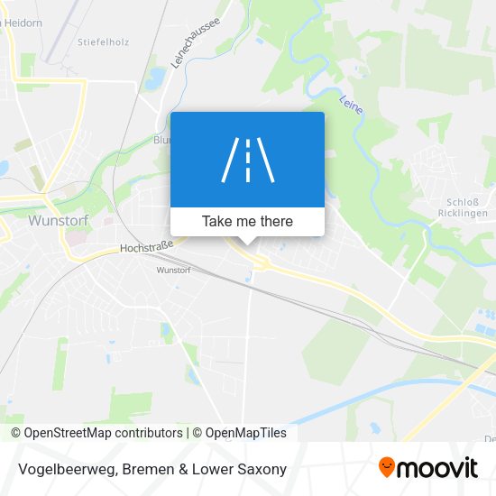 Vogelbeerweg map
