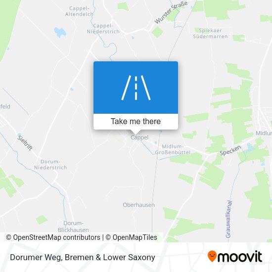 Dorumer Weg map