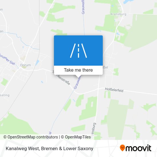 Kanalweg West map
