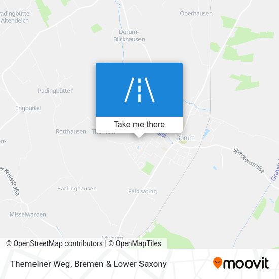 Themelner Weg map