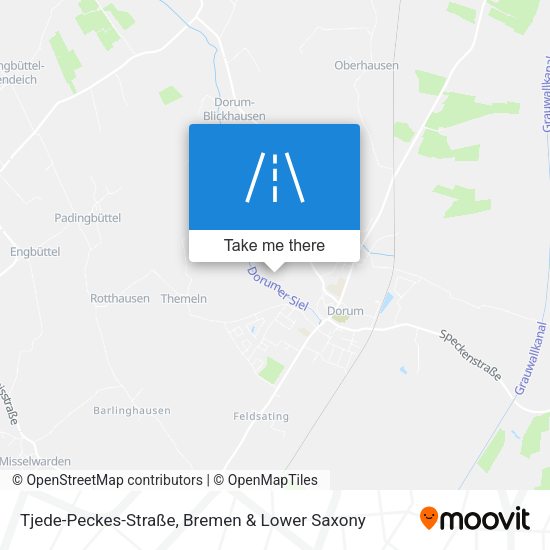 Tjede-Peckes-Straße map