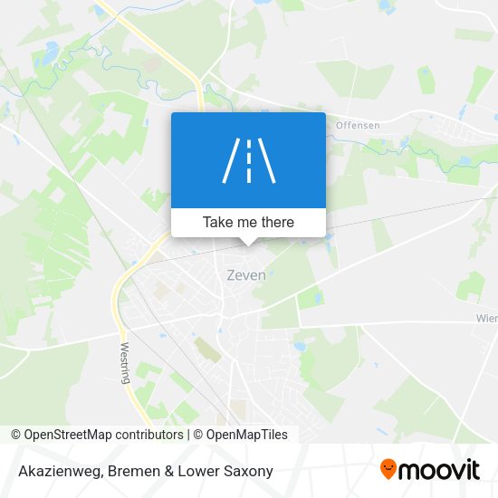 Akazienweg map