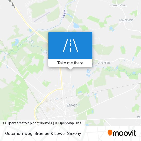 Osterhornweg map
