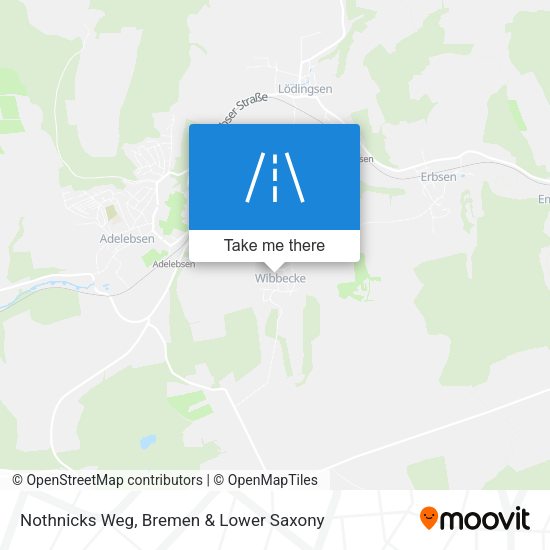 Nothnicks Weg map