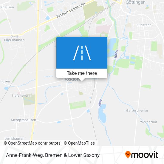 Anne-Frank-Weg map