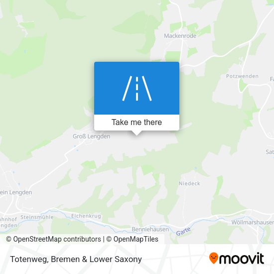 Totenweg map