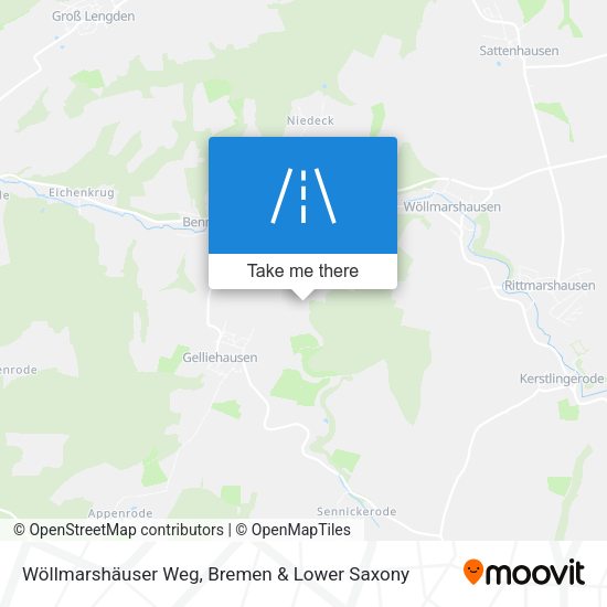 Wöllmarshäuser Weg map