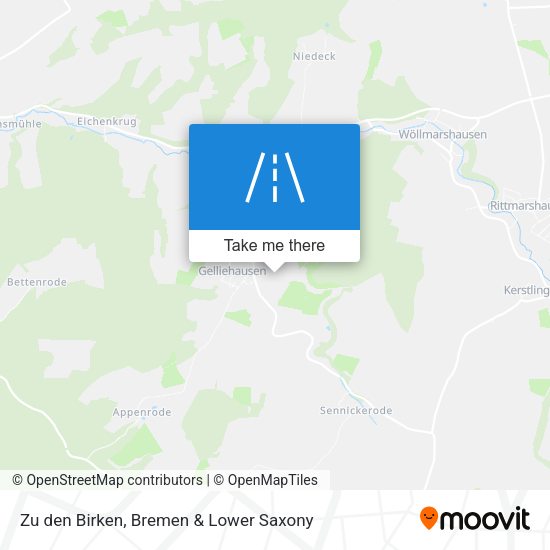 Zu den Birken map
