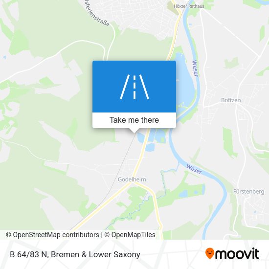 B 64/83 N map