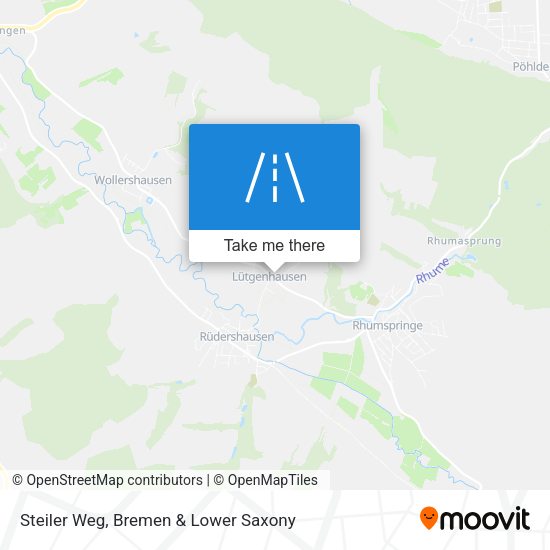 Steiler Weg map