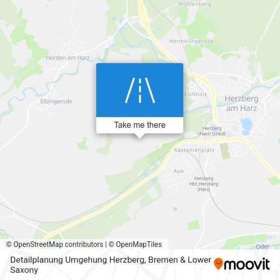Detailplanung Umgehung Herzberg map
