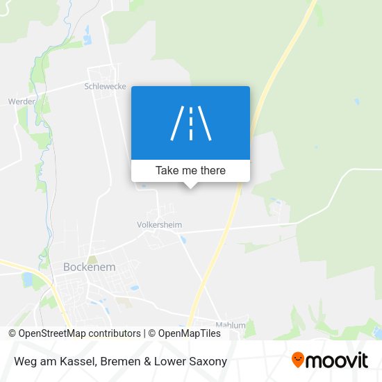 Weg am Kassel map