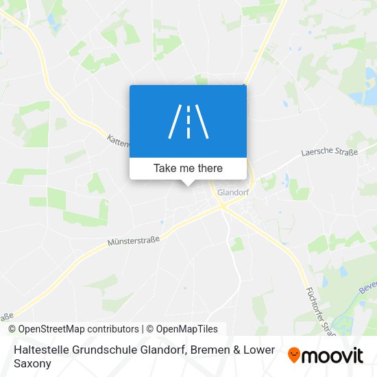 Haltestelle Grundschule Glandorf map
