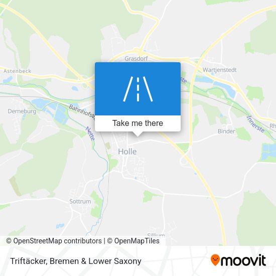 Triftäcker map