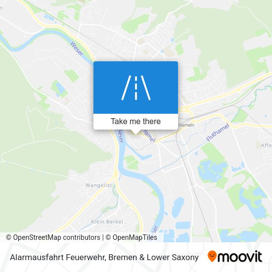 Alarmausfahrt Feuerwehr map