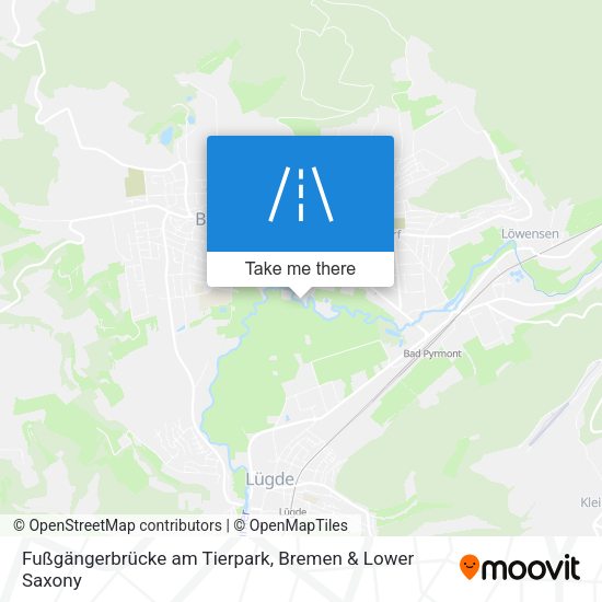 Fußgängerbrücke am Tierpark map