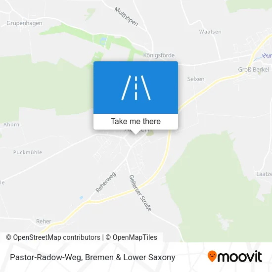 Карта Pastor-Radow-Weg