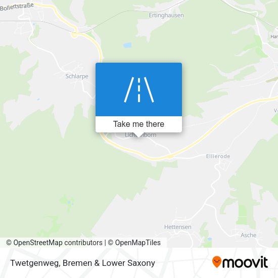 Twetgenweg map
