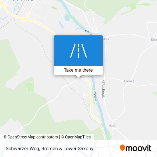 Schwarzer Weg map