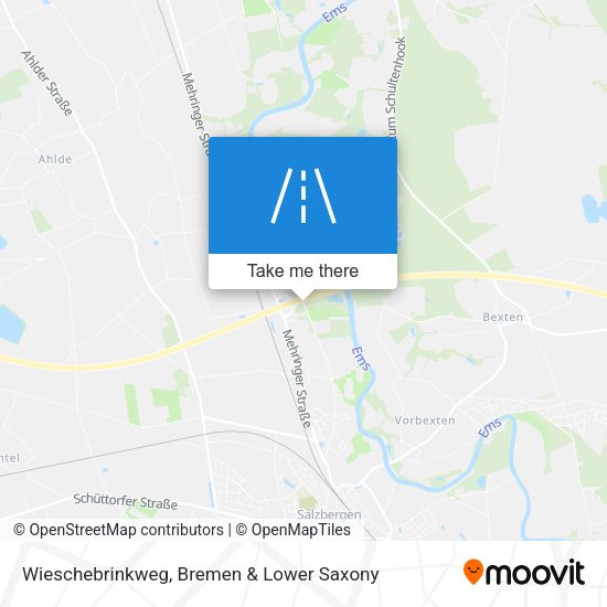 Wieschebrinkweg map