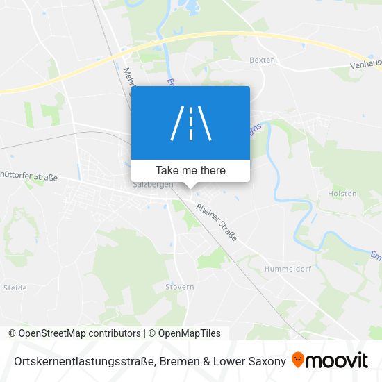 Ortskernentlastungsstraße map