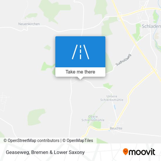 Geaseweg map