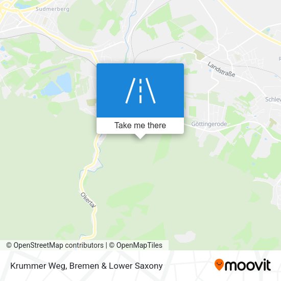 Krummer Weg map