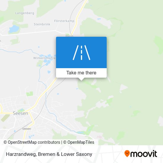 Harzrandweg map