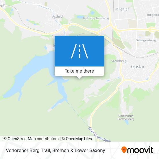 Verlorener Berg Trail map