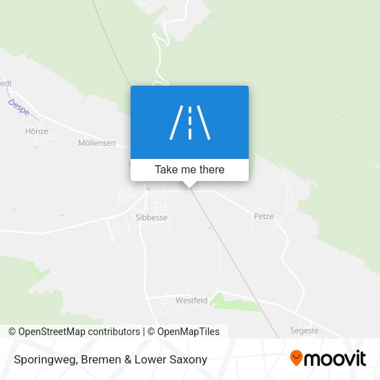 Sporingweg map