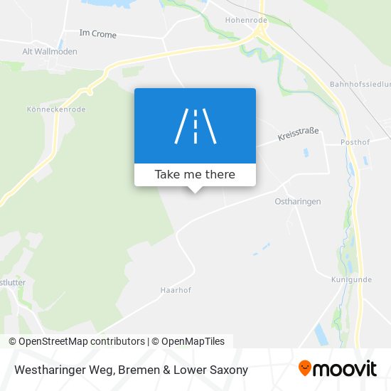 Westharinger Weg map