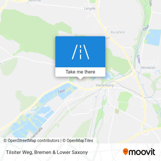 Tilsiter Weg map