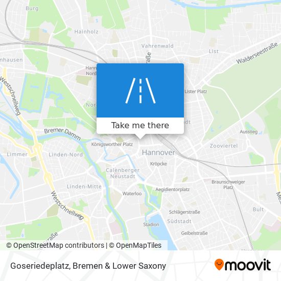 Goseriedeplatz map