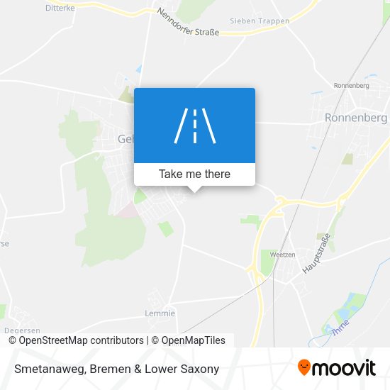 Smetanaweg map