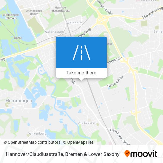 Hannover/Claudiusstraße map