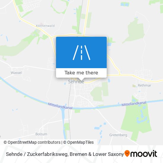 Sehnde / Zuckerfabriksweg map