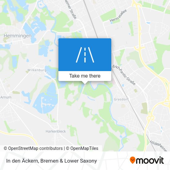 In den Äckern map