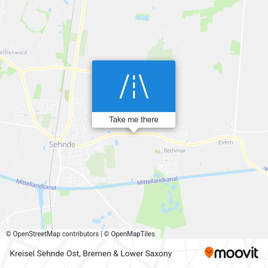 Kreisel Sehnde Ost map